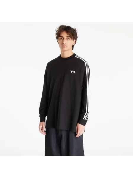 Tricou Long Sleeve Tee UNISEX Black/ Off White L alb