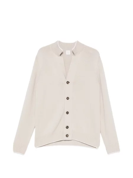 Gulerat cardigan Eleventy de lână
