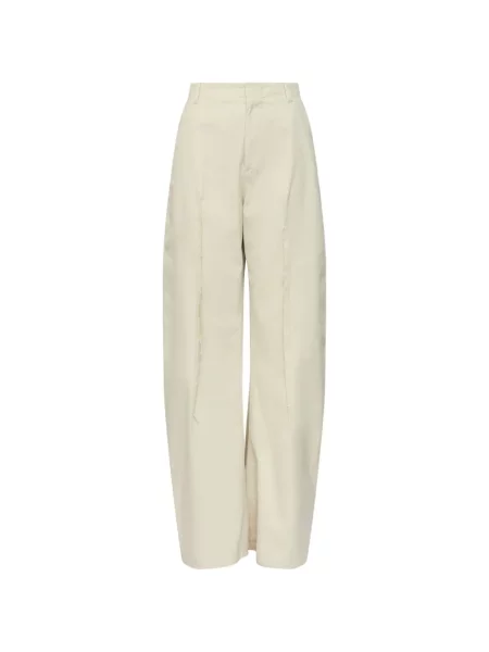 Pantaloni Mm6 Maison Margiela din țesătură twill