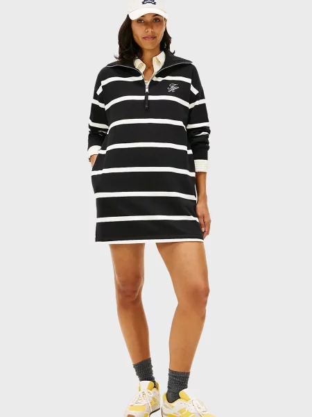 Смугаста сукня Tommy Hilfiger чорна