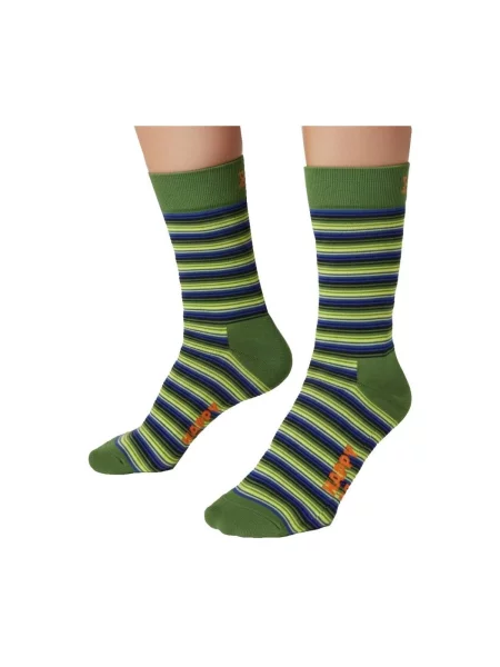 Prugaste čarape Happy Socks zelena