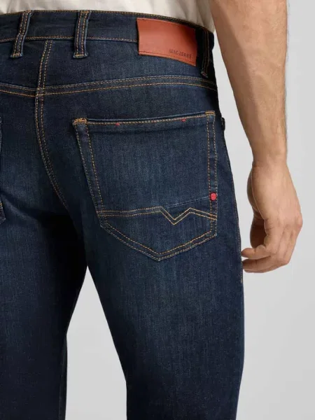 Dżinsy w kroju regular fit z wpuszczanymi model ARNE PIPE' Mac