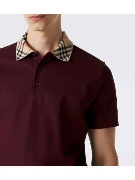 Tricou polo Burberry în carouri