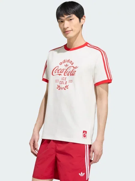 ADIDAS ORIGINALS Tričko Coca Cola Classic červená biela