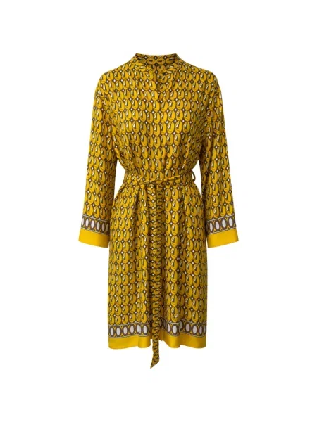 Rochie mini Max Mara cu imagine cu imprimeu geometric galben