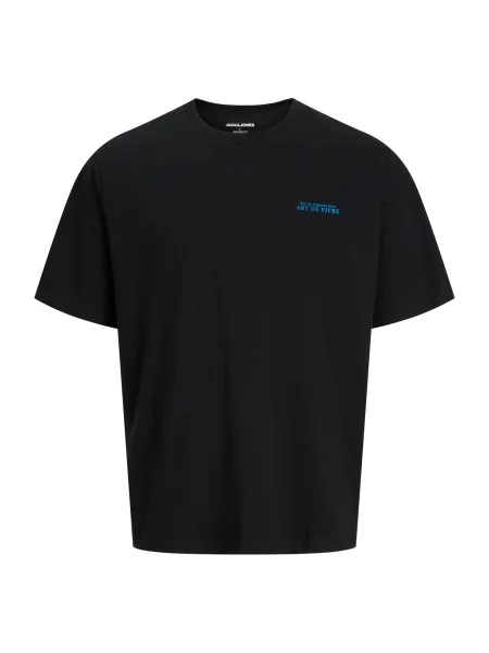 JACK & JONES Tricou JJLEMON azur / portocaliu / roz pitaya negru
