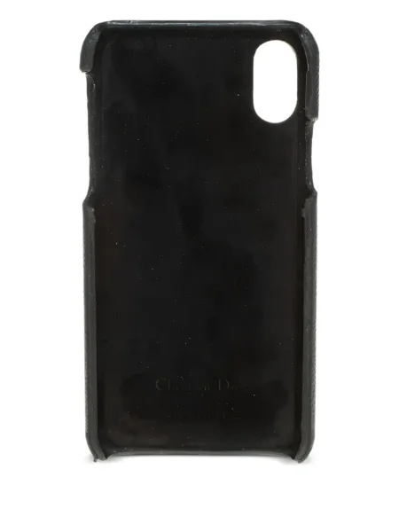 Kožený přívěsek Christian Dior Pre-owned s autogramem černý
