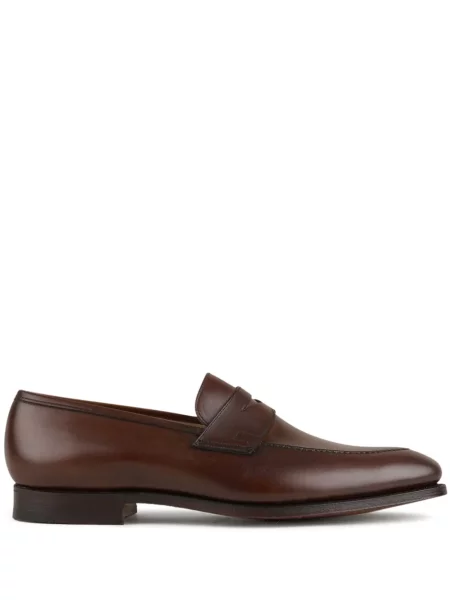 Pantofi loafer Crockett & Jones din piele maro