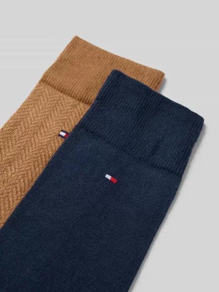 Skarpety długie z bawełny mieszanej w zestawie 2 szt. Tommy Hilfiger