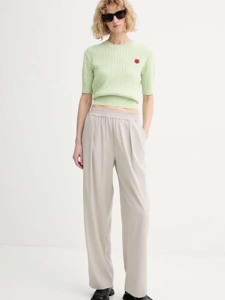 Kenzo sweter z domieszką wełny zielony