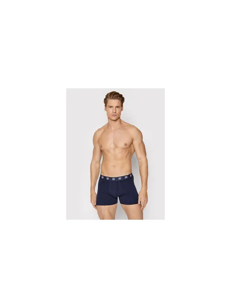 Olcsóbban. Férfi Basic Trunk boxeralsó 3 pár szürke melange/fehér/tengerészkék. Méret: fehér