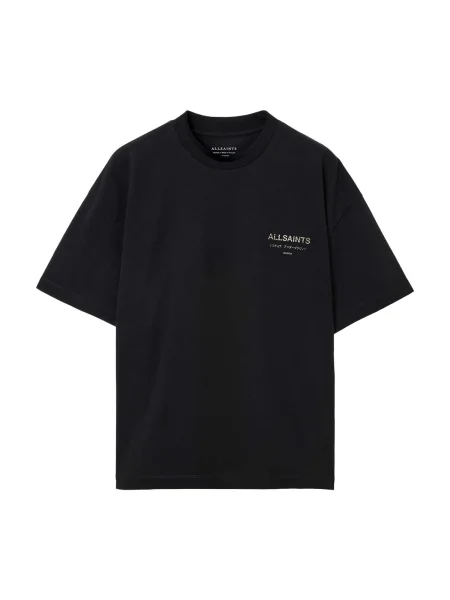 AllSaints Tricou Underground nisipiu / maro negru