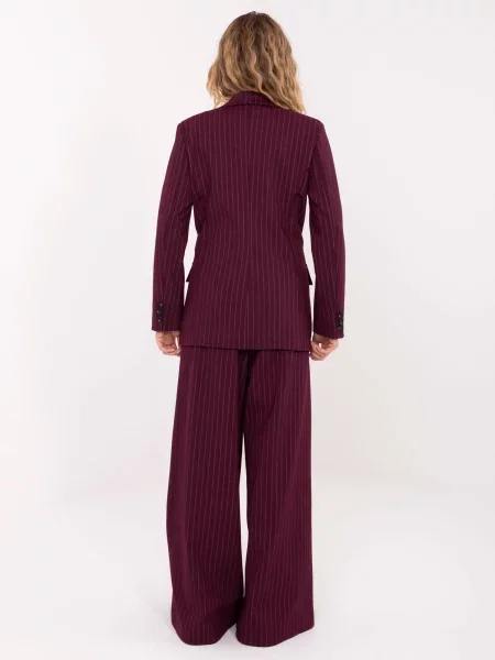 Blazer Rue Paris s črtami rdeča