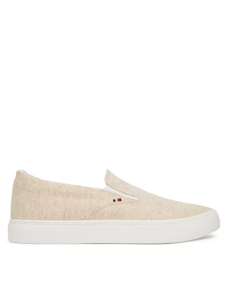 Tenis superge Tommy Hilfiger Harlem Core Ii Slip On Chambray bež