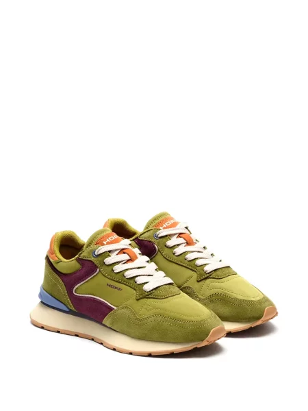 Sneakerși Hoff din piele de căprioară verde