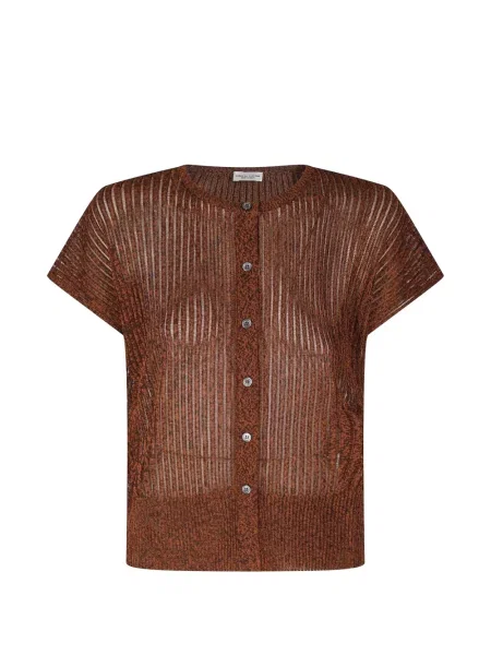 Cardigan Roberto Collina tricotate maro