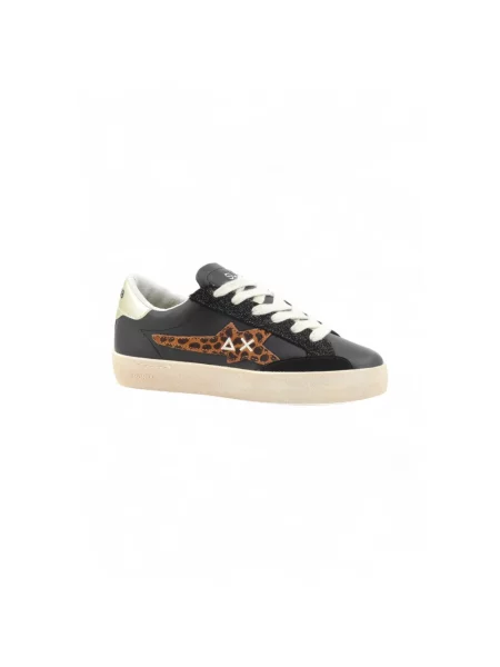 Sneakersy Sun68 skórzane czarne