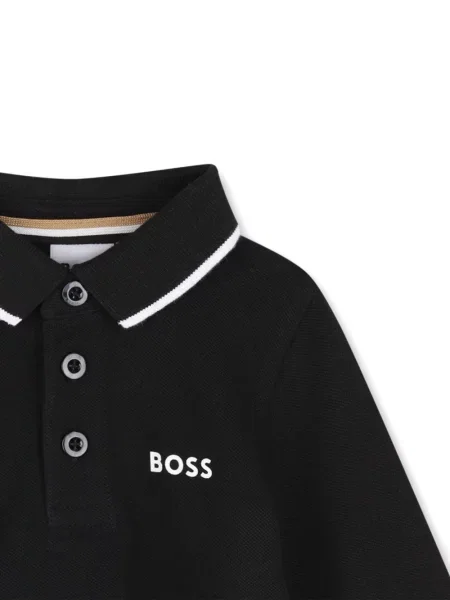 Koszulka polo dziecięca Bosswear czarna