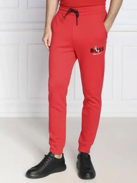 BOSS BLACK Jogger nadrág BOSS X LOONEY TUNES Hare fekete
