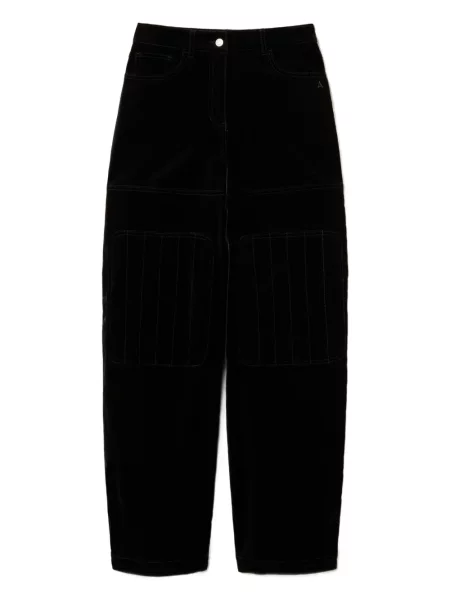 Pantaloni Twinset de catifea negru