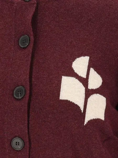 Cardigan Marant Etoile cu autograf roșu