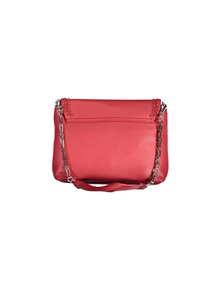 Lniana torebka na łańcuszku Byblos elegancka czerwona
