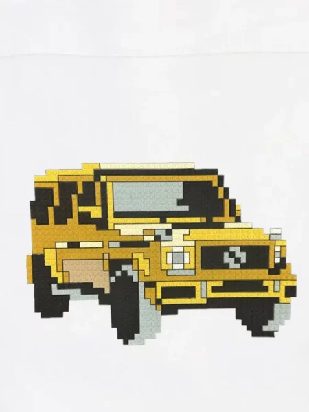 Geantă Mostly Heard Rarely Seen 8-bit cu imagine alb