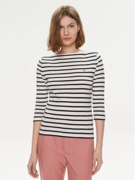 Tommy Hilfiger Bluză New Cody Écru alb