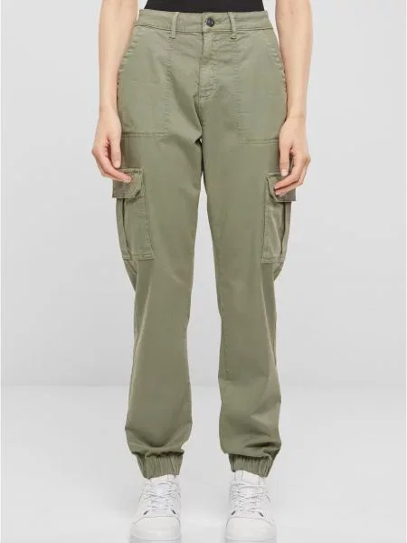 Pantaloni Urban Classics din țesătură twill gri