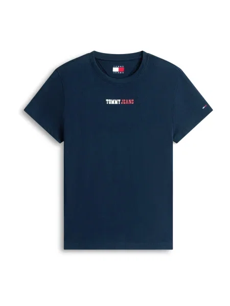 Tommy Jeans Tricou ESSENTIAL închis albastru