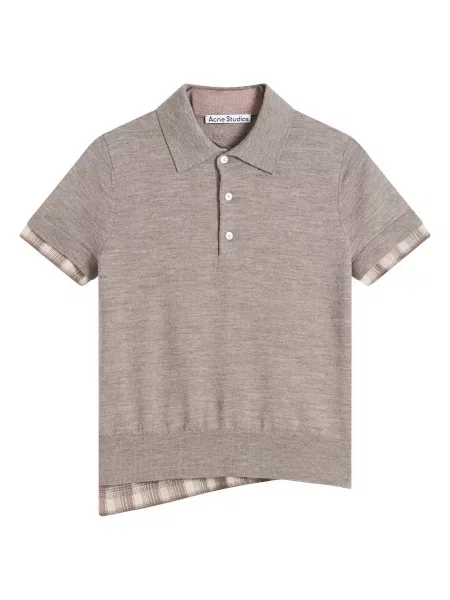 Polo Acne Studios w kolorze melanż brązowe