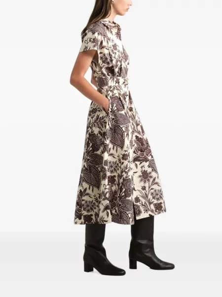 Rochie midi Cara Cara cu model floral cu imagine