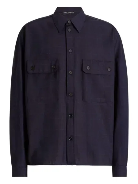 Košulja Dolce & Gabbana karirana plava