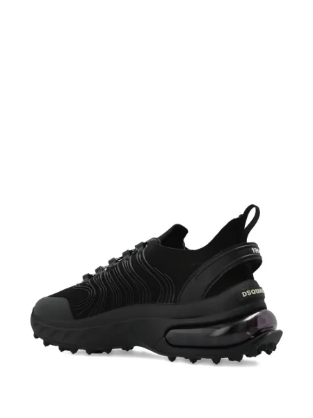 Sneakerși Dsquared2 cu șireturi din dantelă negru