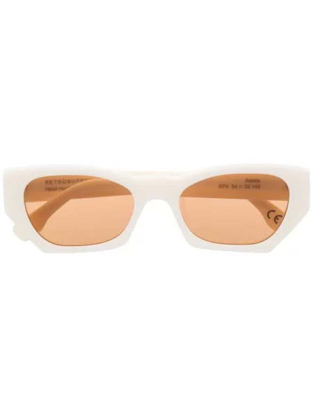Ochelari de soare Retrosuperfuture cu imprimeu geometric alb