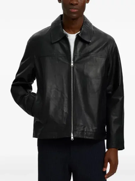 Geanta de piele Selected negru