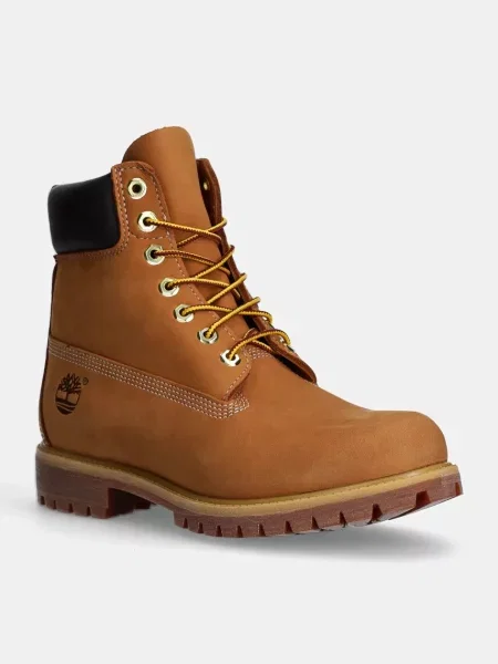 Черевики з нубуку Timberland Premium 6 Inch коричневий