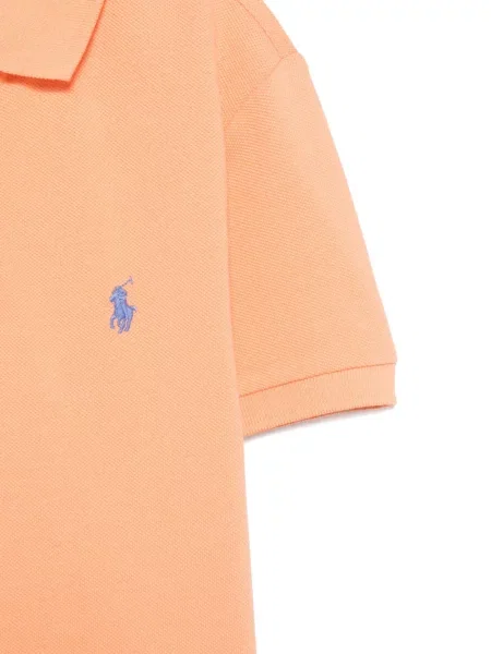 Koszulka polo dziecięca Polo Ralph Lauren pomarańczowa