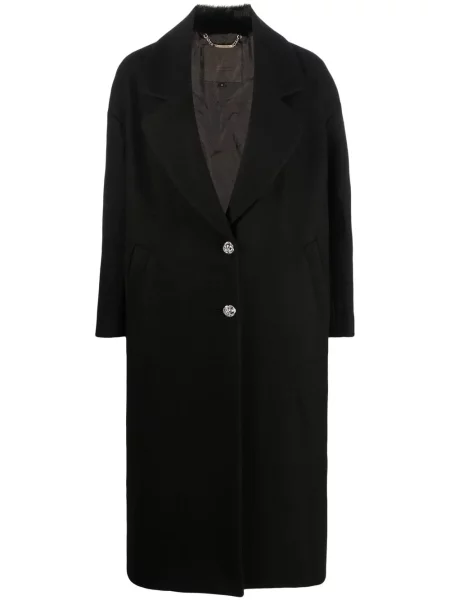 Futro Philipp Plein z nadrukiem czarne