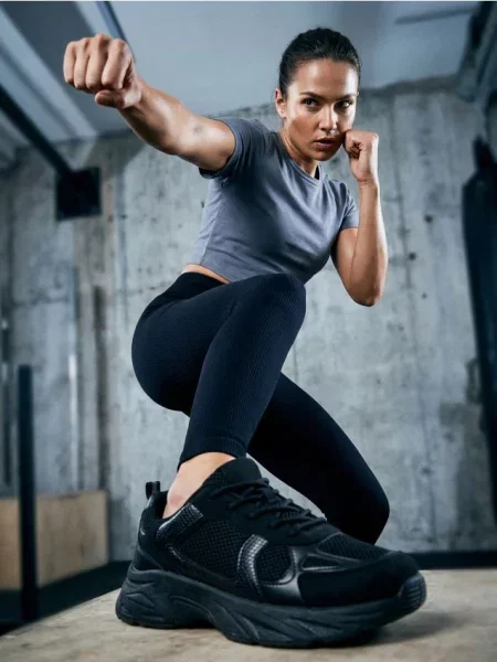 Безшовні спортивні легінси чорний