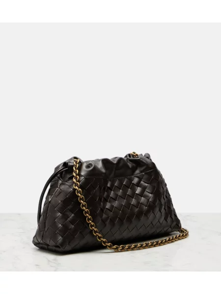 Geantă Bottega Veneta maro