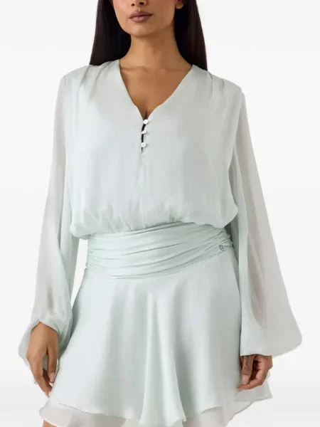 Rochie mini Guess evazată verde