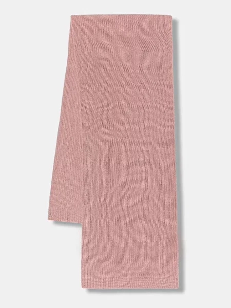 Шал с вълна Morgan с изчистен дизайн розово