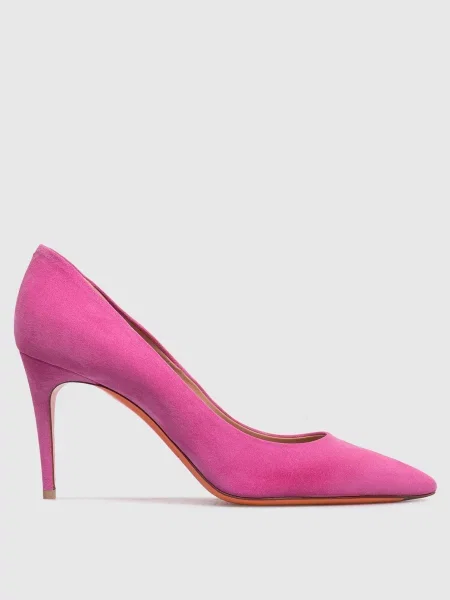 Замшевые туфли Santoni розовые