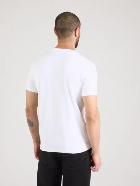 Karl Lagerfeld Tricou crem / negru alb