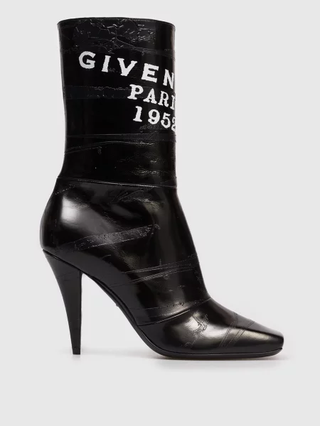Кожаные ботильоны Givenchy черные