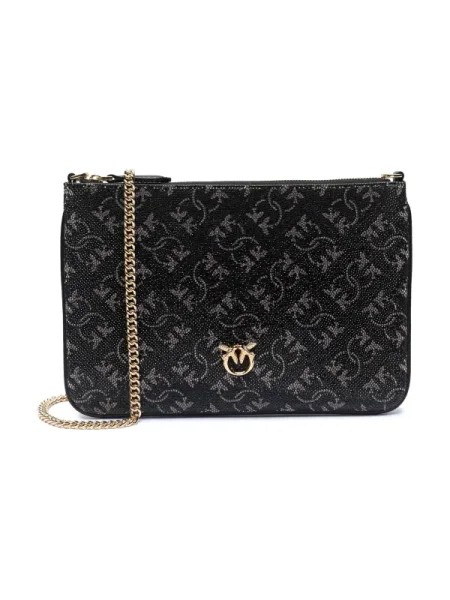 Rucsac Pinko din piele fără toc clasic negru