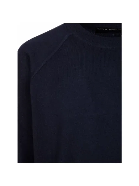 Sweter Filippo De Laurentiis wełniany niebieski