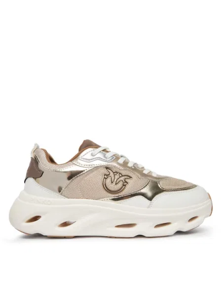 PINKO Sneakersy Pink 09 Beżowy szare