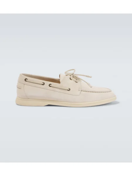 Pantofi loafer Loro Piana din piele de căprioară